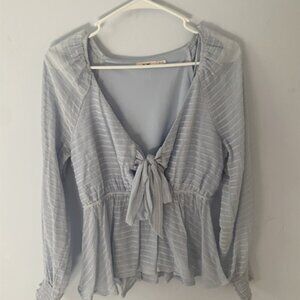 Francesca's Light Blue Blouse